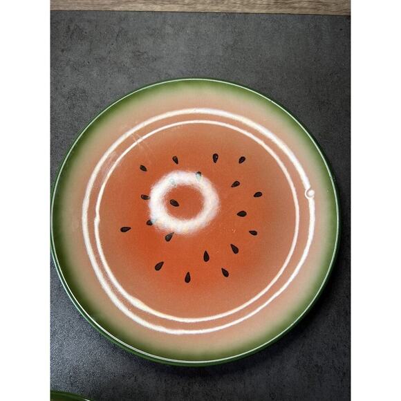 Vintage Albert Kessler & Co Watermelon Plates Set Of 3 - Picture 9 of 11